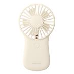 訳あり コイズミ 乾電池式 ハンディファン オフホワイト KPF0641W