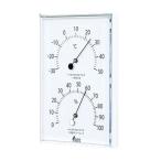 シンワ測定(株) 温湿度計 W-1 角型 ホワイト 70510 薄型 壁掛け 温度 湿度 測定
