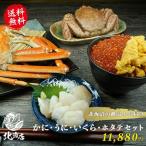 【かにうにいくらほたてセット】 北海道の美味しさをまるごと凝縮した 超得セット 毛ガニ ズワイガニ ホタテ貝柱 イクラ うに 北海道セット 御祝い