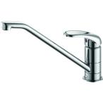 ■SANEI シングルワンホール混合栓 上面施工式 泡沫吐水 リングレバー 取付穴径35~39mm【1147084:0】[店頭受取不可]