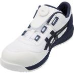 ■【在庫限り】ASICS ウィンジョブCP209 BOA ホワイト×ピーコート 22.5cm【1487445:0】[店頭受取不可]