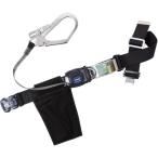 ■TSUYORON 胴ベルト型墜落制止用器具(巻取タイプ)ロック機構なし リトラ 黒 Mサイズ 幅50MM×長さ1200MM ワンタッチバックル仕様【1633438:0】[店頭受取不可]