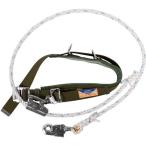 ■TSUYORON ワークポジショニング用器具 柱上安全帯 63D-27 深緑 Mサイズ ロープ下側通過タイプ【1638177:0】[直送DS][店頭受取不可]