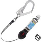 ■TSUYORON フルハーネス用ランヤード シングルランヤード ロック機構付き巻取式ワン・ハンドリトラ【1638194:0】[店頭受取不可]