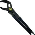 ■フジ矢 ウォーターポンププライヤー(黒金・バネ付き・ドライバー付き)【1950136:0】[店頭受取不可]