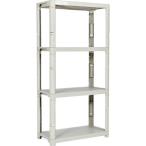 ■TRUSCO プラ棚 高さ1800-4段タイプ コーナーキャップ4個付 ネオグレー【2629941:0】[直送DS][店頭受取不可]