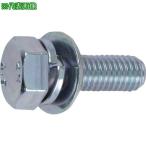 ■TRUSCO 座金組込六角ボルト トリーマ 三価白 サイズM8×40 8本入【3002543:0】[店頭受取不可]