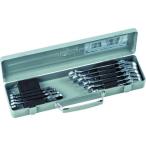■TONE 首振ラチェットめがねレンチセット 10pcs【3699200:0】[店頭受取不可]