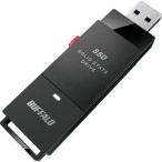 ■【在庫限り】BUFFALO PC対応 USB3.2(Gen2) TV録画 スティック型SSD 1TB ブラック Type-C付属【3847750:0】[店頭受取不可]