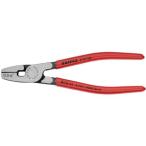 ■KNIPEX 9781-180 エンドスリーブ用圧着ペンチ 全長180mm【4787633:0】[店頭受取不可]