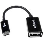 #StarTech USB кабель /A - Micro-B/12cm/OTG изменение / женский * мужской / черный [4931369:0][ витрина квитанция не возможно ]