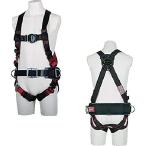 ■TSUYORON レヴォハーネス ハーネス本体のみ 黒・赤 Mサイズ 胸D環付き 柱上作業用【5775586_0】[店頭受取不可]