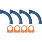 #LOC-LINE 1/4 длинный патрубок &amp; зажим кольцо голубой / orange X4S[7145694:0][ витрина квитанция не возможно ]