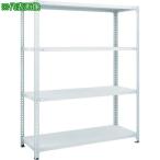 ■TRUSCO スチールラック SBL型抗菌塗装セミボルトレス軽量棚 W1200XD300XH1500 4段 W色【7786409_0】[直送DS][店頭受取不可]