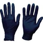■TRUSCO 使い捨てニトリル手袋TGスタンダード 0.08粉無黒M 100枚【8354646:0】[店頭受取不可]