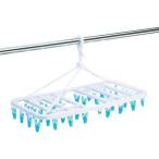 ■【在庫限り】TRUSCO 屋内外用樹脂ピンチハンガー 青 ピンチ36個付【8557632_0】[店頭受取不可]