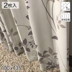 カーテン 2枚組 遮光1級 形状記憶 レリーフ ベージュ 100×135 1組(2枚組) 既製品 青木