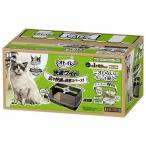 ショッピングデオトイレ ユニチャーム デオトイレ快適ワイド本体セットモカグレー 猫 トイレ