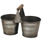  зеленый house античный способ жестяная пластина pot 2366-B 2 Len ведро 