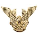 アイトス 帽章（鳥と剣）金 カラー：ゴールド サイズ：F （ボウショウ トリトツルギ）