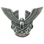 アイトス 帽章（鳥と剣）銀 カラー：シルバー サイズ：F （ボウショウ トリトツルギ）