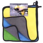 ウィキャン 洗車タオル シルキータッチ クロス 3枚セット ループ付き