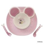 錦化成 離乳食 食器 セット ワンプレート プレート付 ベビー ディズニー 日本製 ミニーマウス