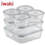 イワキ iwaki 耐熱ガラス保存容器 7点