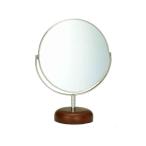 palatek зеркало высота 21.5cm 6 дюймовый настольный двусторонний подставка для зеркала увеличительное стекло из дерева натуральное дерево зеркало ... косметика зеркало Brown 