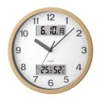  Noah точный настенные часы MAG двойной отметка продолжение секунд игла календарь имеется термометр-гигрометр имеется Noah точный wall часы натуральный 