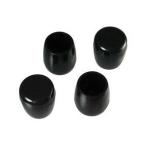  высокий logic труба ножек колпак круг 21 мм чёрный 1 пакет 4 шт 