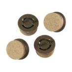  высокий logic удар включено фетр круг 22 мм Brown 1 пакет 4 шт 