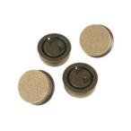  высокий logic удар включено фетр круг 28 мм Brown 1 пакет 4 шт 