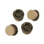  высокий logic удар включено фетр круг 19 мм Brown 1 пакет 4 шт 