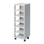 サンコープラスチック シューズラック 6段 カクストレージ 組立品 ベージュ