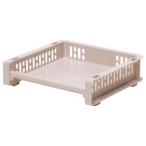 サンコープラスチック トレー SS 幅24×奥行22×高さ6.2cm e-ラック 収納 ベージュ