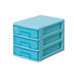  солнечный ko- пластик письмо кейс A5 ширина 19× глубина 27× высота 19cm 3 уровень кейс для хранения голубой 
