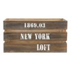 ベストコ ヴィンテージウッドボックスL ダーク ND-9275