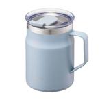 ベストコ マグカップ ふた付き 保温 保冷 ステンレス 475ml ブルー