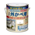 ニッペ(Nippe) ペンキ 塗料 水性シリコン外かべ用 01 ホワイト 2kg モルタル・スレート・コンクリート・ブロック塀 ニッペホームプロダクツ