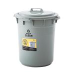  мусорная корзина крышка имеется раунд бледный 45L мусорка модный сделано в Японии W42.5×D42.5×H52 зеленый LFS-765GR восток .azumaya