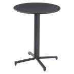  Cafe стол круглый офис регулировщик имеется steel W60×D60×H73 черный Cafe стол PT-330BK восток .