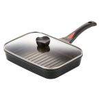 ショッピングIH対応 アイメディア 魚焼き フライパン IH対応 IHゴールドマーブル魚焼きパン フタ付き