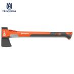 [即納在庫品]  ハスクバーナ スプリッティングアックスS1600 小型薪割り斧 厚刃 クサビ打込ハンマー付 プラスチック製カバー付