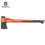 [即納在庫品]  ハスクバーナ スプリッティングアックスS2800 薪割り斧 厚刃 クサビ打込ハンマー付 プラスチック製カバー付