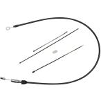 ハーレー M8ソフテイル ブレイクアウト、スポーツグライド、スリム アッパークラッチケーブル 38インチ(ノーマル長) ブラック/ブラック Drag Specialties