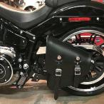 ハーレー ソフテイル レザーワークス スウィングアーム ソロバッグ 左用 ブラック 318L-B