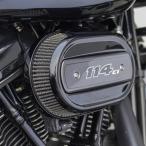 ハーレー M8ソフテイル、M8ツーリング オーバルエアフィルター ブラック Arlen Ness