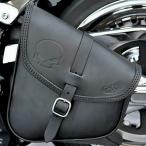 ショッピングスカル エンズクオイオ BOB レザー スイングアームバッグ スカル (ブラック) M8ソフテイル