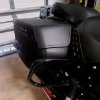 M8ソフテイル ヘリテイジクラシック、デラックス サドルバッグガード(ブラック) Hog Workz